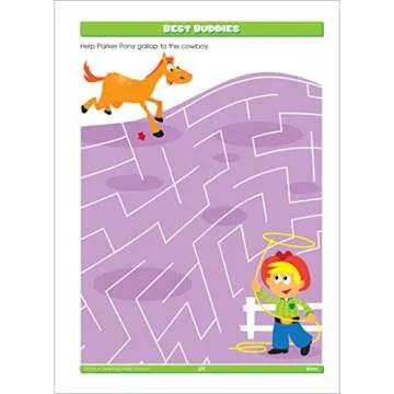 School Zone Mazes Workbook: Activity Zone® Series, Preschool, Kindergarten, Maze Puzzles, Follow Paths, Attention, Problem-Solving, and More