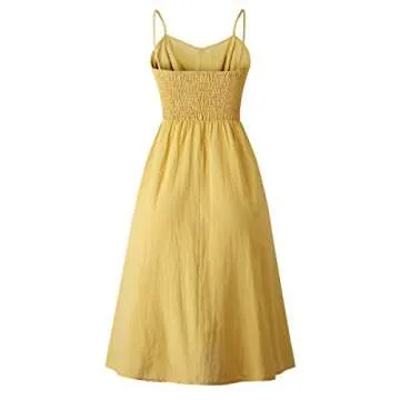 Stylish Angashion Women's Summer Floral Midi Dress