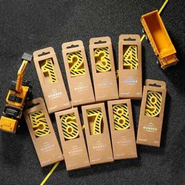 PHD CAKE 2.76 Inch Number 3 Birthday Candles