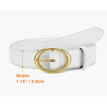 CHAOREN Women's Leather Casual Belt for Jeans & Dress