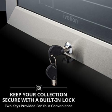 Ivation Wine Cooler with Dual Zone Temperature Control