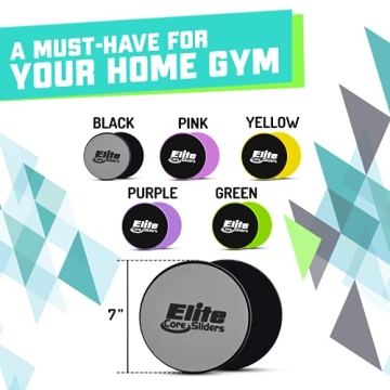 Elite Sportz Exercise Sliders for Low Impact Workouts