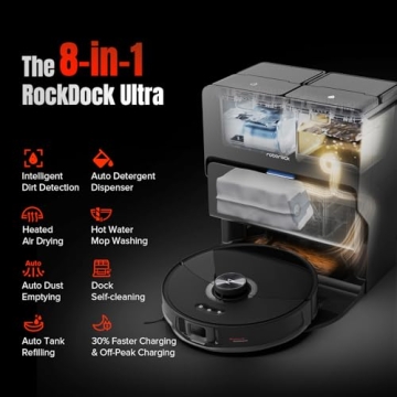 Roborock S8 MaxV Ultra Vacuum & Sonic Mop for Effortless Cleaning