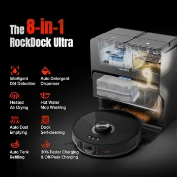 Roborock S8 MaxV Ultra Vacuum & Sonic Mop for Effortless Cleaning