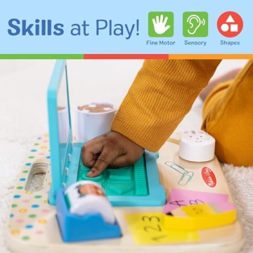 Melissa & Doug Wooden Work & Play Desktop Activity Board