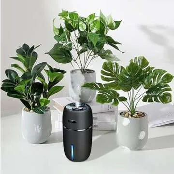 Portable Mini USB Car Humidifier with 7-Color Light