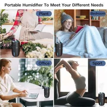 Portable Mini USB Car Humidifier with 7-Color Light