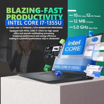 Dell Inspiron 15 Touchscreen Business Laptop with MS Office