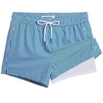 maamgic Mens Swim Trunks with Compression Liner - Quick Dry & Stretchy Style