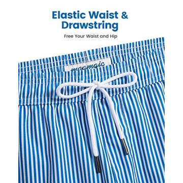 maamgic Mens Swim Trunks with Quick Dry Compression Liner