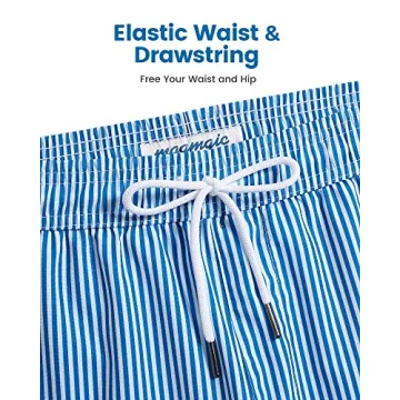 maamgic Mens Swim Trunks with Quick Dry Compression Liner