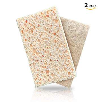 Biodegradable Eco-Friendly Kitchen Sponge & Scrubber