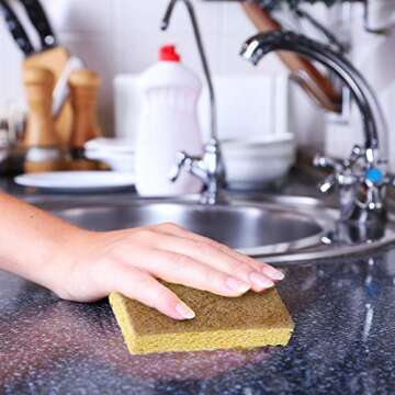 Biodegradable Eco-Friendly Kitchen Sponge & Scrubber