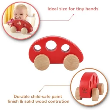Hape Wooden Mini Van for Toddlers | Safe & Fun