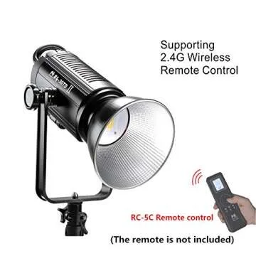 Falcon Eyes BL-30TD II 300W Bowens Mount Studio Continuous LED Bi-Color 3000K-8000K Studio Light V-Mount Plate,9 Pre-Programmed Lighting Effects, Compatible with DMX 512(New Version)