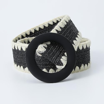 eYLun Women Straw Woven Belt - Adjustable Boho Fashion Accessory