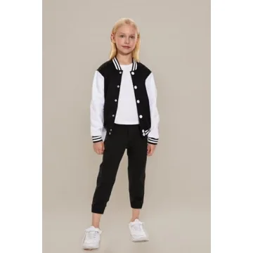 Stylish ACEFAST INC Kids Baseball Jacket for Active Girls