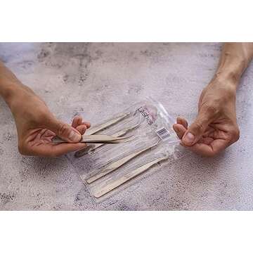 Existing Beauty Eyelash Extension Tweezers - 5 PCS of Lash DIY Precision Set, Curved Volume Lash Tweezers - Cluster Application and Removal of Eye Lashes Extensions Stainless Steel