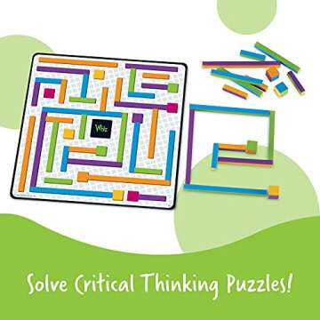 Learning Resources iTrax Critical Thinking Game - 69 Pieces, Ages 6+ Brainteaser Games for Kids, Dev...