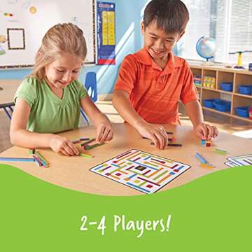 Learning Resources iTrax Critical Thinking Game - 69 Pieces, Ages 6+ Brainteaser Games for Kids, Develops Critical Thinking Skills, Board Games