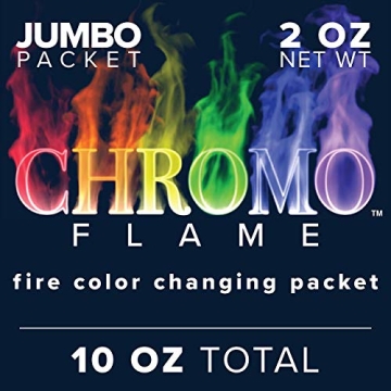 CHROMO FLAME Fire Color Changing Packets - Transform Your Fire with Rainbow Colors