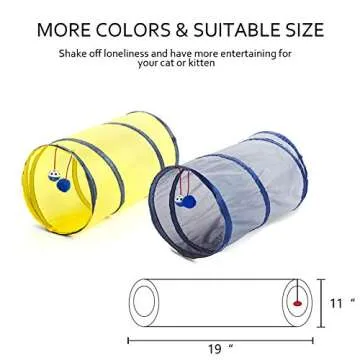 SunStyle Home Durable Cat Tunnels for Indoor Cats