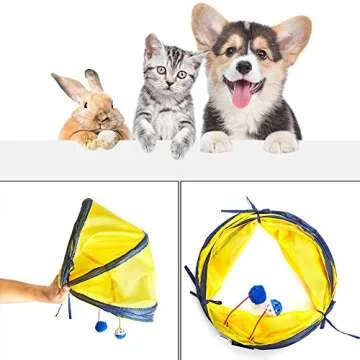 SunStyle Home Durable Cat Tunnels for Indoor Cats