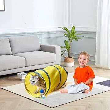 SunStyle Home Durable Cat Tunnels for Indoor Cats