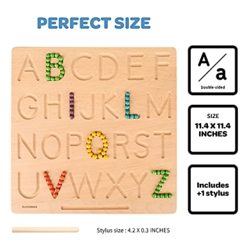 Durable Double-Sided Alphabet Tracing Board for Young Learners