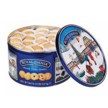 Kelsen Danish Butter Cookies in a Holiday Tin - 300 Treats