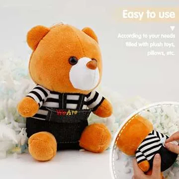 LUNARM 850g/29.98oz Memory Foam Filling and Polyester Fiber Fill, Shredded Density Foam for Bean Bag Filler Soft and Comfortable Stuffing Foam for Chairs Cushions Pillows Pet Beds