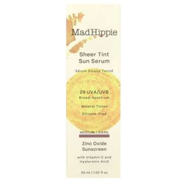 Mad Hippie Sheer Tint Sun Serum SPF 29 - Tinted Moisturizer for Hydration & Protection