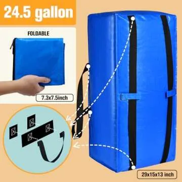 Heavy Duty Large Storage Bags, XL Blue Moving Bags for College Dorm Room Essentials, Moving Supplies...