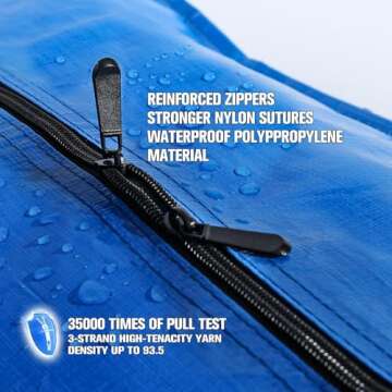 Heavy Duty Large Storage Bags, XL Blue Moving Bags for College Dorm Room Essentials, Moving Supplies Compatible with IKEA Frakta Cart, 4 Packs