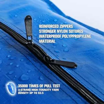 Heavy Duty Large Storage Bags, XL Blue Moving Bags for College Dorm Room Essentials, Moving Supplies Compatible with IKEA Frakta Cart, 4 Packs