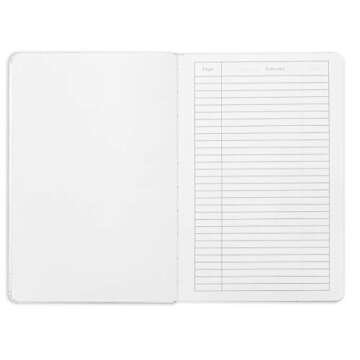 Minimalism Art, Premium Hard Cover Notebook Journal, X-Large Size, Master A4 8.3" x 11.4", 186 Numbered Pages, Gusseted Pocket, Ribbon Bookmark, Extra Thick Ink-Proof Paper 120gsm (Dotted, White)