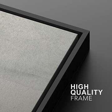 SIGNWIN Framed Canvas Print Wall Art Set Grunge Minimal Tan Landscape Abstract Shapes Illustration Modern Art Decorative Nordic Chic Relax/Zen for Living Room, Bedroom, Office - 16"x24"x2 Black