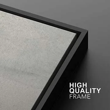 SIGNWIN Framed Canvas Print Wall Art Set Grunge Minimal Tan Landscape Abstract Shapes Illustration Modern Art Decorative Nordic Chic Relax/Zen for Living Room, Bedroom, Office - 16"x24"x2 Black