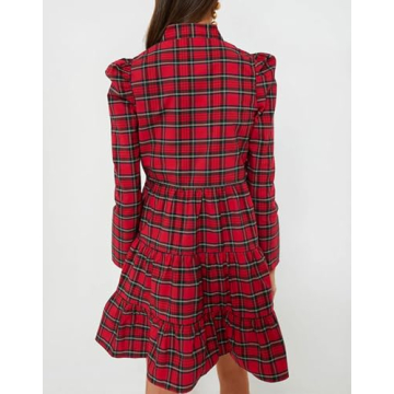 Stylish Women's Plaid Tunic Dress for Every Occasion