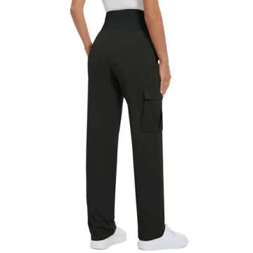 Glamix Women's Maternity Cargo Pants with Pockets