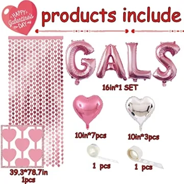 Galentines Day Decoration Balloon Garland Set for Parties