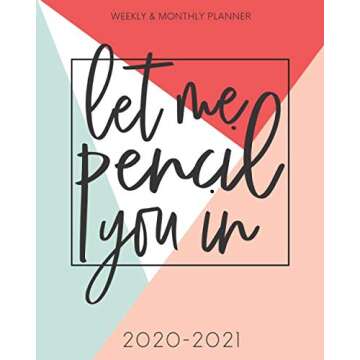 Pretty Simple Planners: Weekly & Monthly Organizer with Inspirational Quotes (2020-2021)