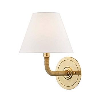 Elegant Hudson Valley Wall Sconce in Aged Brass