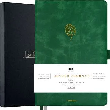 Monstera A5 Bullet Dotted Journal with 160gsm Paper