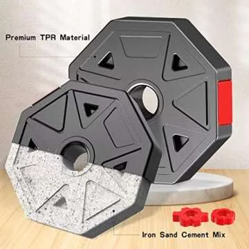 Adjustable Dumbbell Set for Home Gym, 20lb Weights