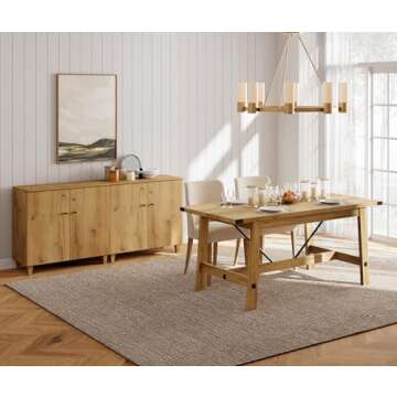 Stylish Wampat Buffet Cabinets for Home Storage Solutions