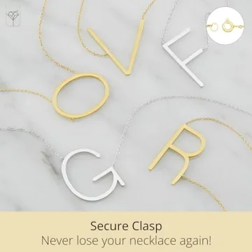 Stylish 10k Gold Initial Necklace | Perfect Gift for Women