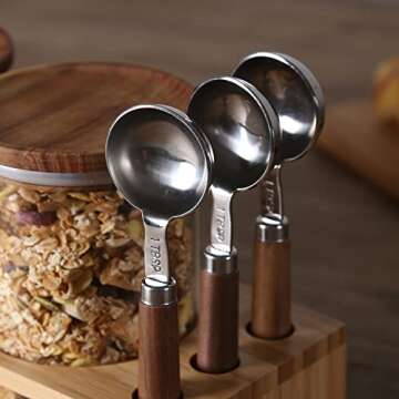 Elegant Glass Food Storage Jars with Airtight Seal