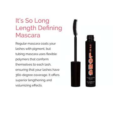 Elizabeth Mott - It's So Long Lengthening Mascara (Black) and Queen of the Fill Clear Sculpting Brow Gel (2-Pack Bundle)