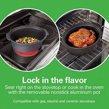 Hamilton Beach Light-Weight Programmable Slow Cooker with Lock Lids